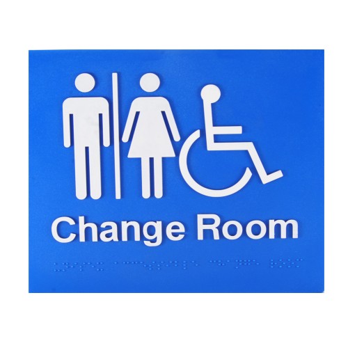 Braille Signs Poly Blue