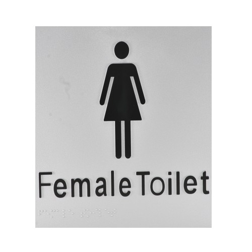 Braille Signs Poly Silver