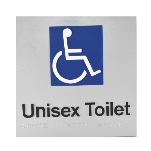 Braille Signs Poly Silver