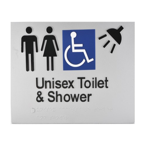 Braille Signs Poly Silver