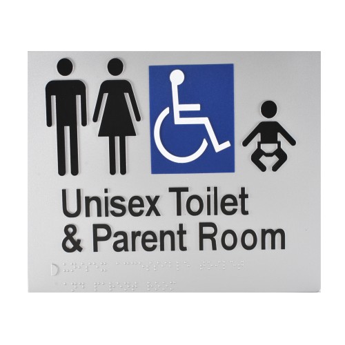 Braille Signs Poly Silver